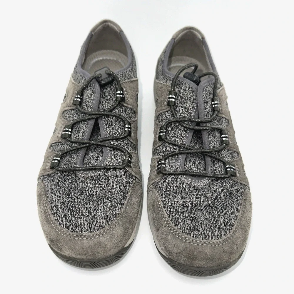 Dansko Holland Casual Sneaker Grey Bungee Laces Womens Sz 37 US 6.5 Lightweight